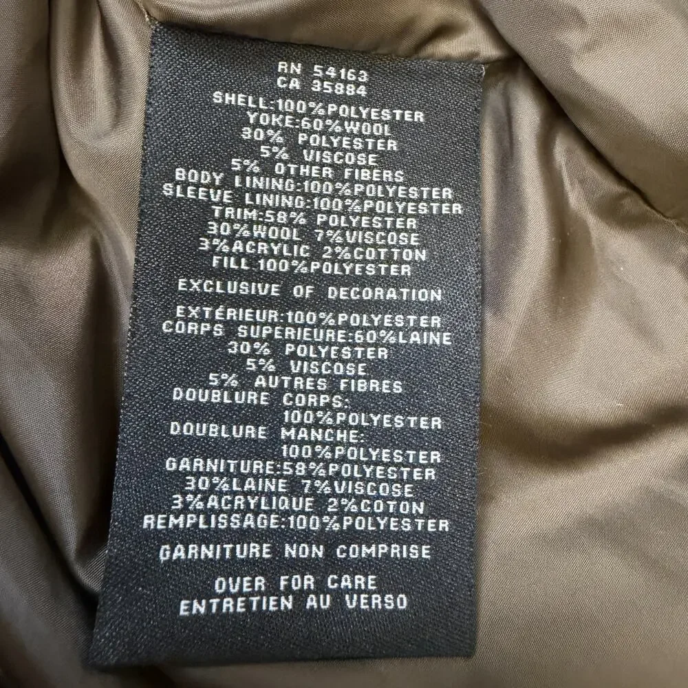 Cole Haan Signature Quilted Mixed Media‎ Utility Jacket Mens M Navy Olive